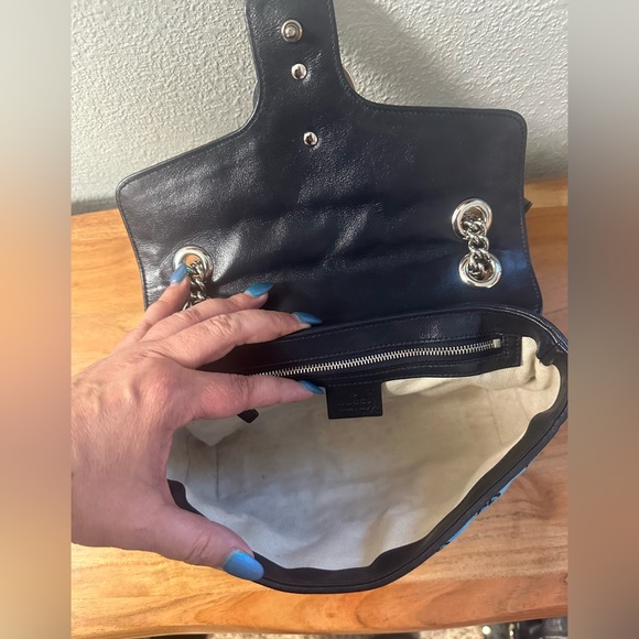 Gucci Matelasse GG Canvas Marmont Shoulder Flap Bag - Picture 2 of 13